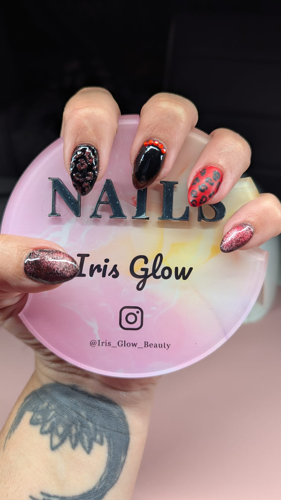 Soft pink nail set example